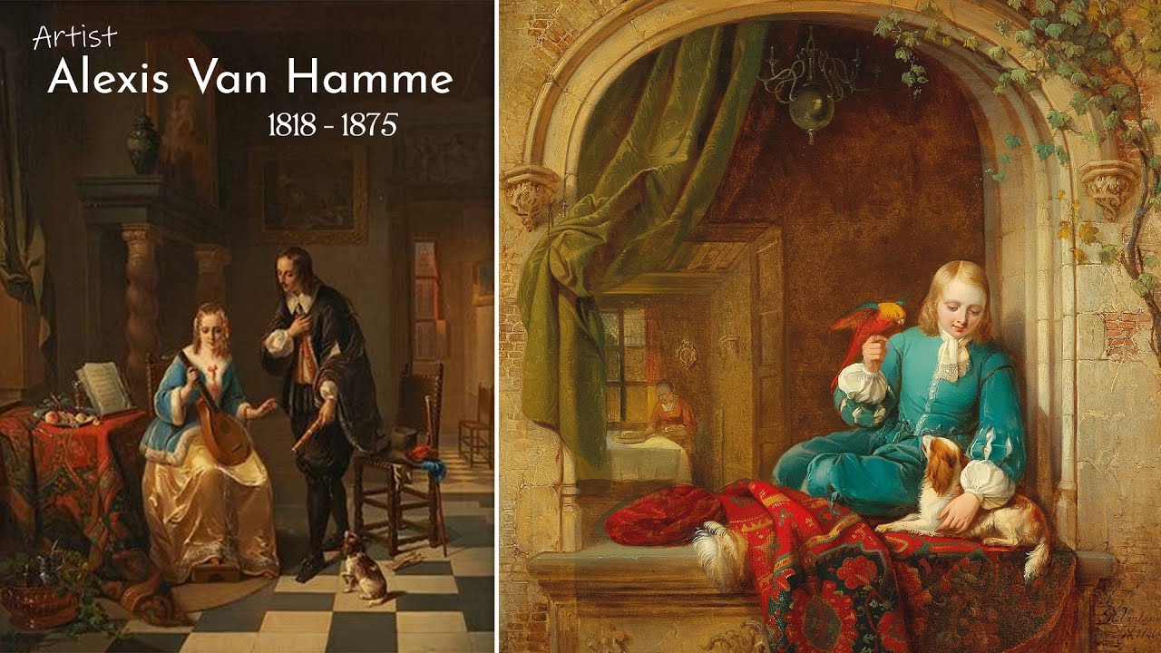 Artist Alexis Van Hamme (1818 - 1875) Belgian Painter | WAA