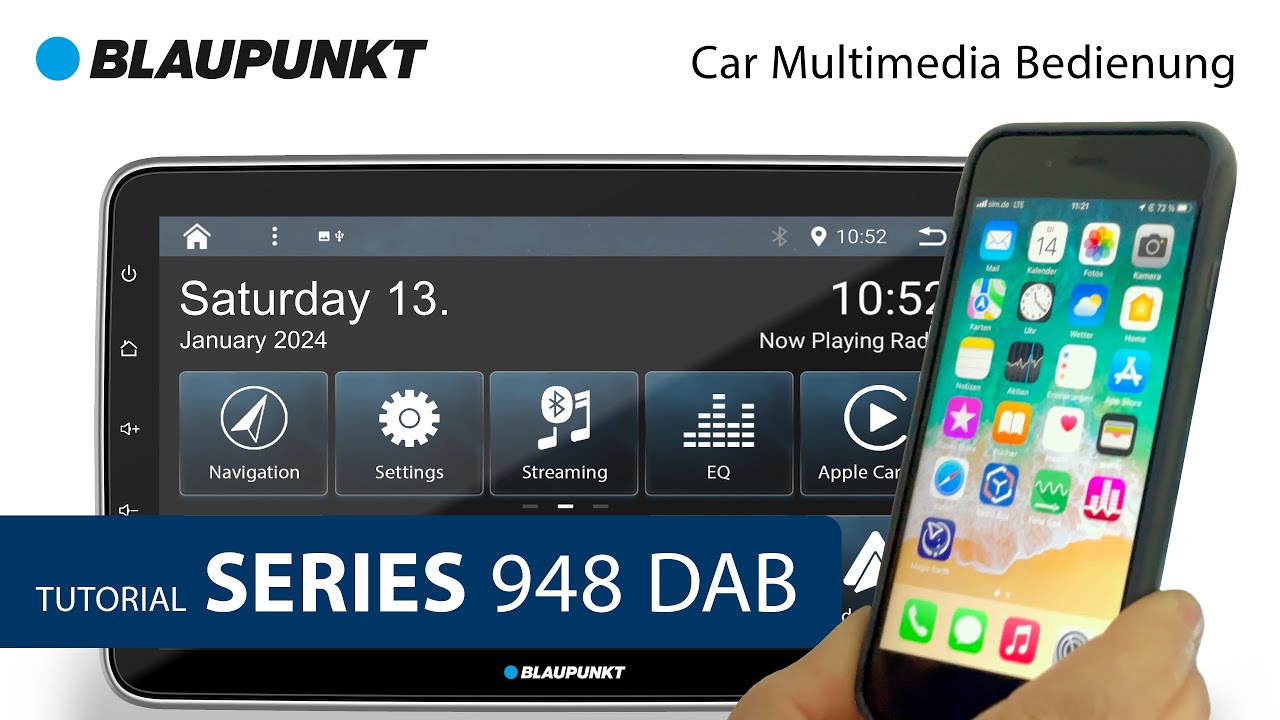 🔵 Blaupunkt HAMBURG 948 DAB / CAPE TOWN 948 DAB – ALL-IN-ONE 1-DIN Car Multimedia 10.1