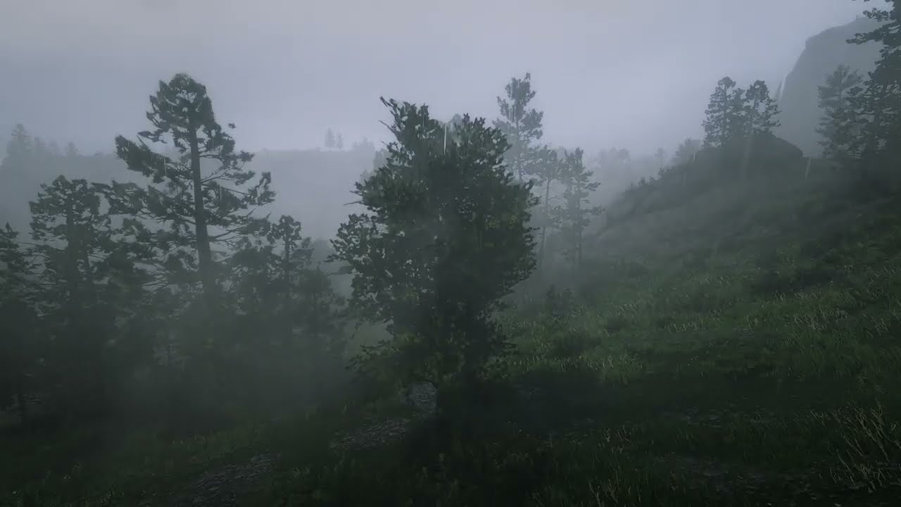 Instantly Calm Your Mind 🌿 Gentle Daytime Forest Rain for Stress Relief