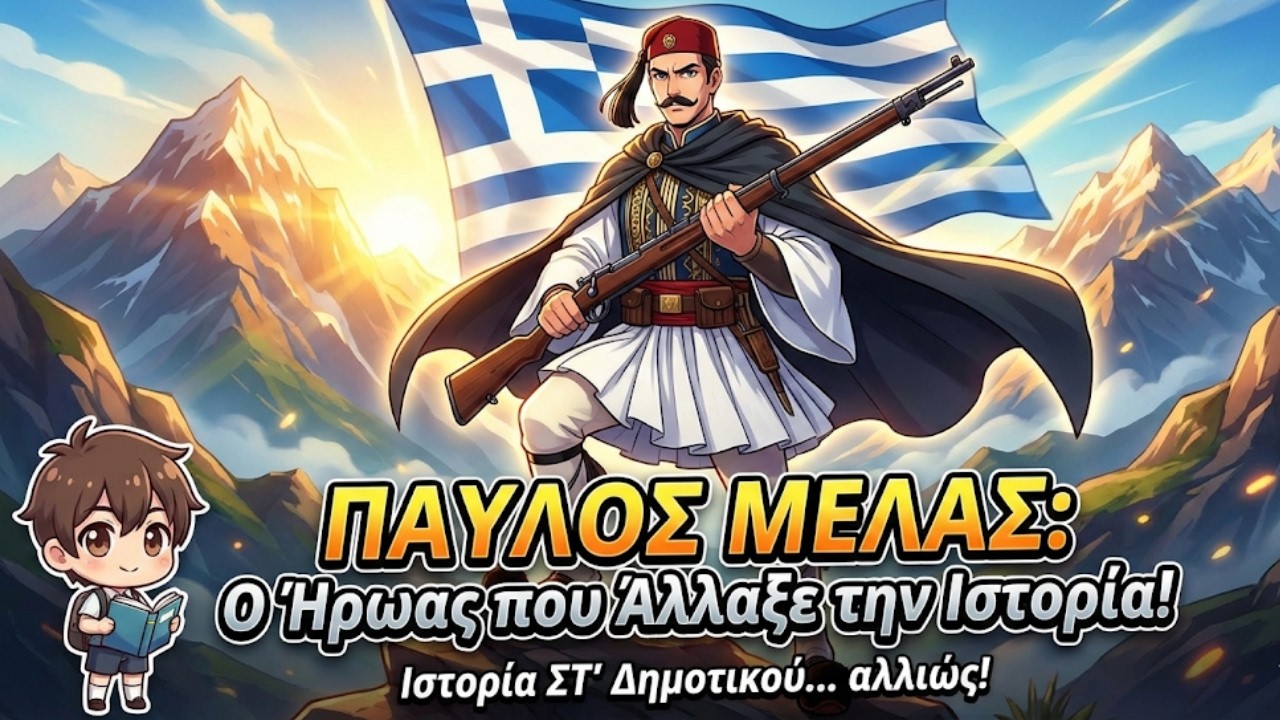 Παύλος Μελάς: Ο Ήρωας που Άλλαξε την Ιστορία!  (Ιστορία ΣΤ' Δημοτικού... αλλιώς!)