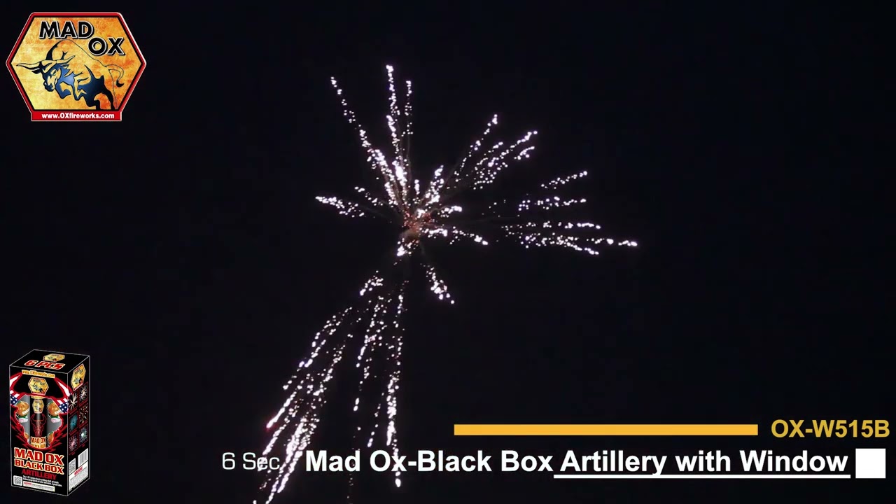 OX W515B Mad Ox Fireworks Black Box Artillery