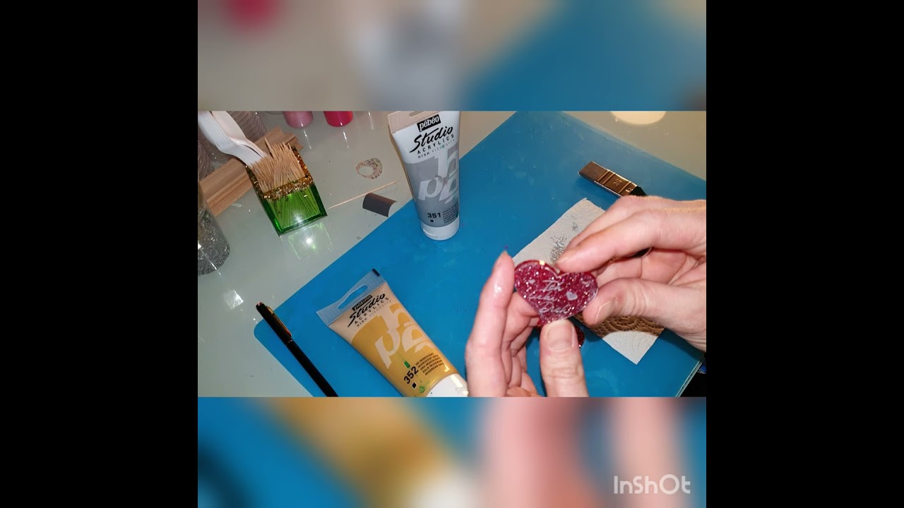 Gravuren f&auml;rben mit Acryl Anleitung