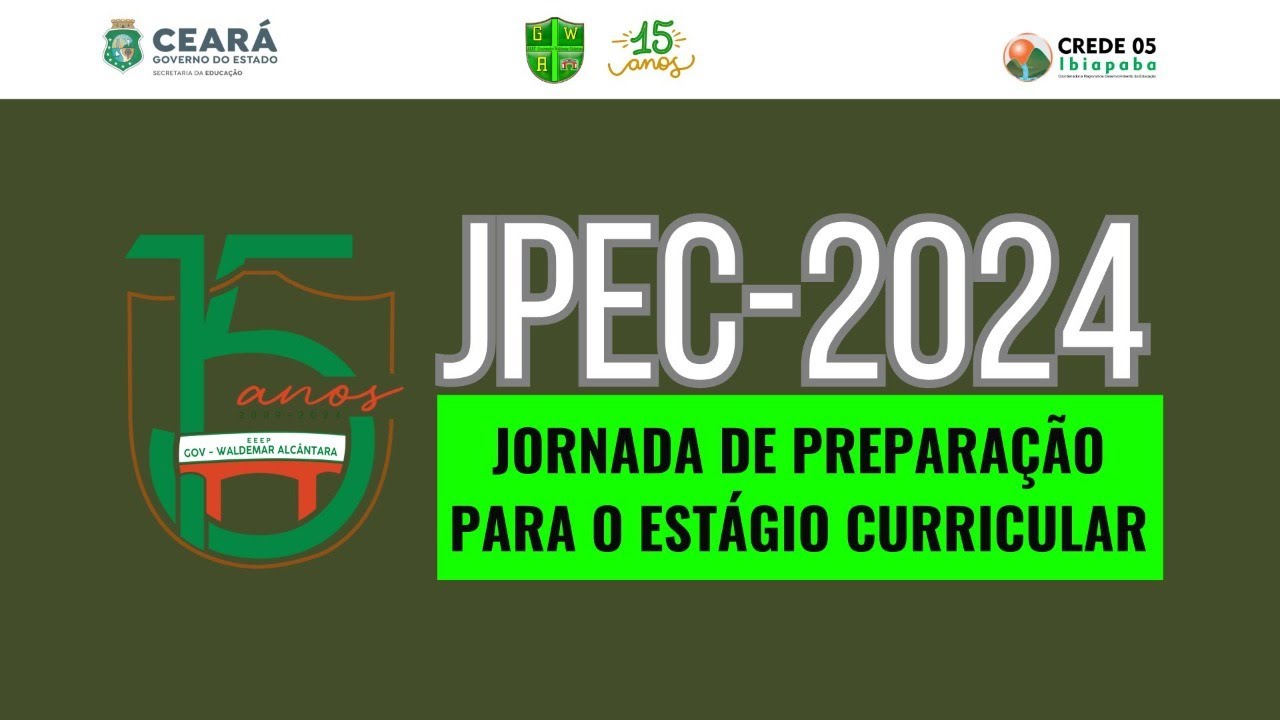 JPEC 2024 - JORNADA DE PREPARAÇÃO PARA O ESTÁGIO