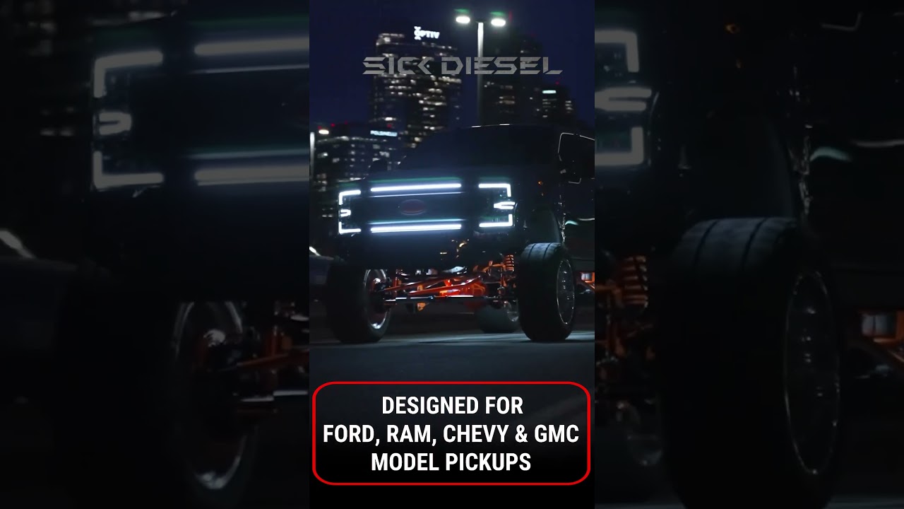 Illuminate Your Truck's Presence | LED Grill Lights with Anodized Aluminium Frames