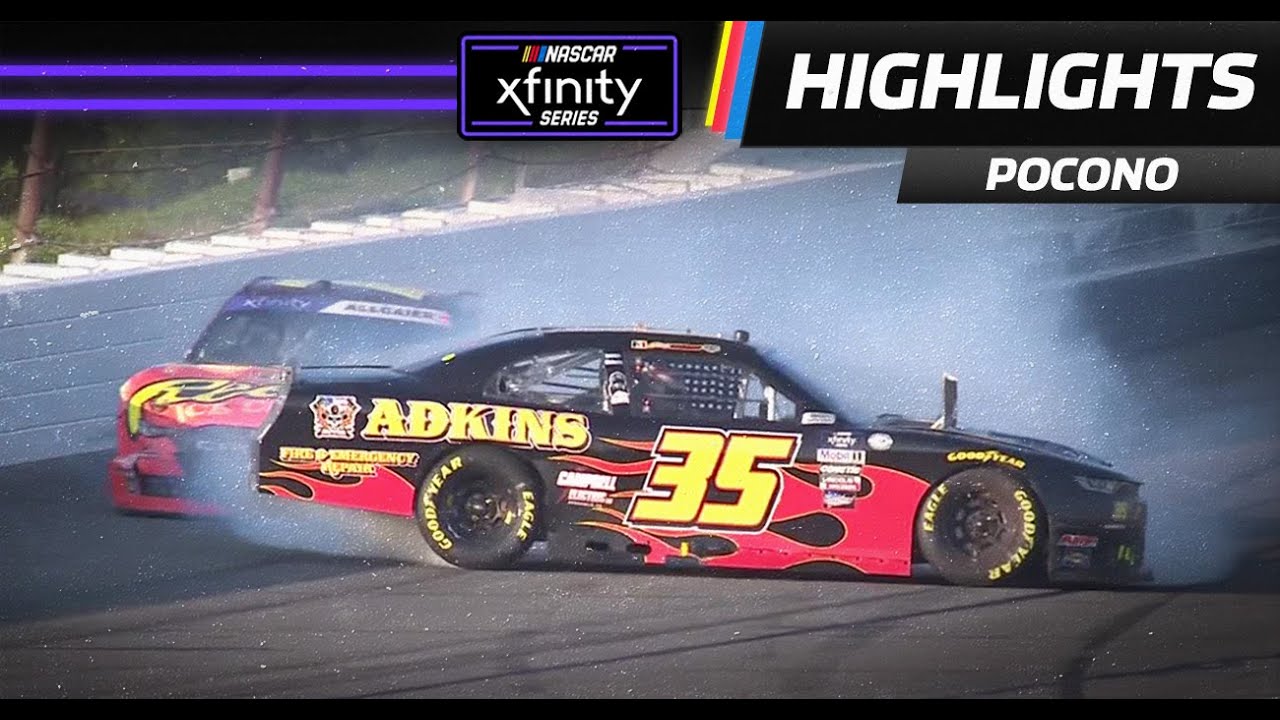 Justin Allgaier sends Joey Gase spinning at Pocono