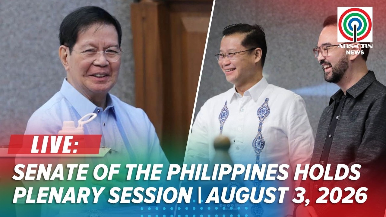 LIVE: Senate of the Philippines holds plenary session | ABS-CBN News (August 3, 2026)