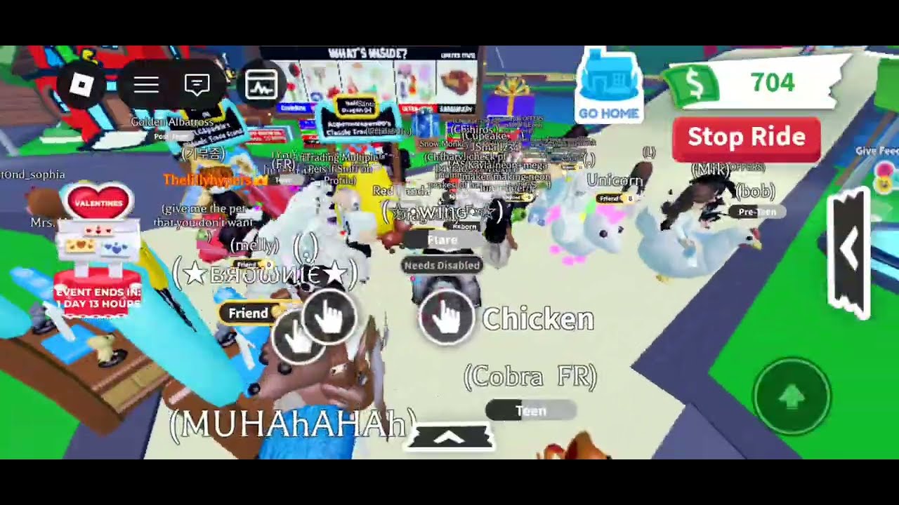 Trying to trade (adoptme) without chat #roblox 