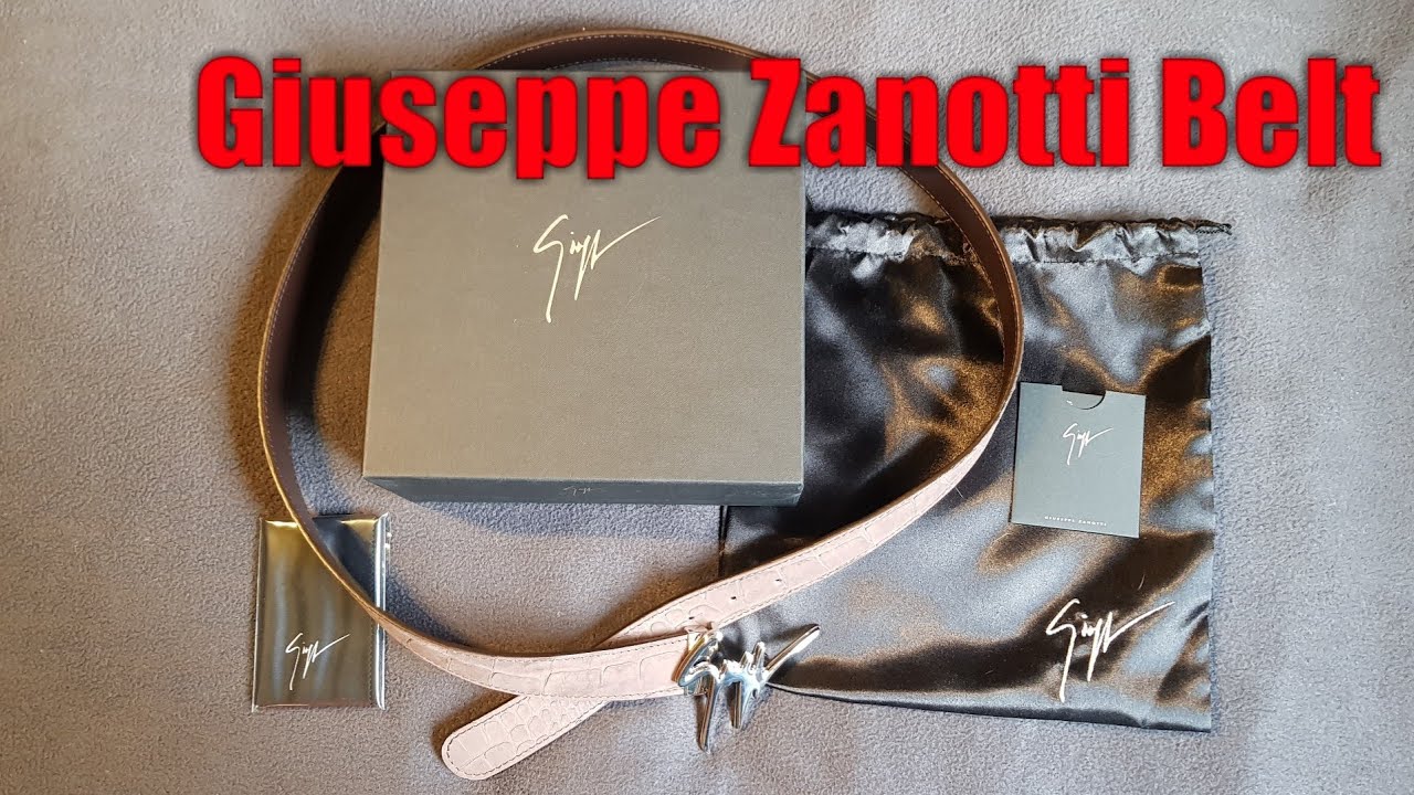Giuseppe Zanotti Belt Man Unboxing - Zanotti Clarabella Belt EAU8027 - Unboxing - Haul - Authentic