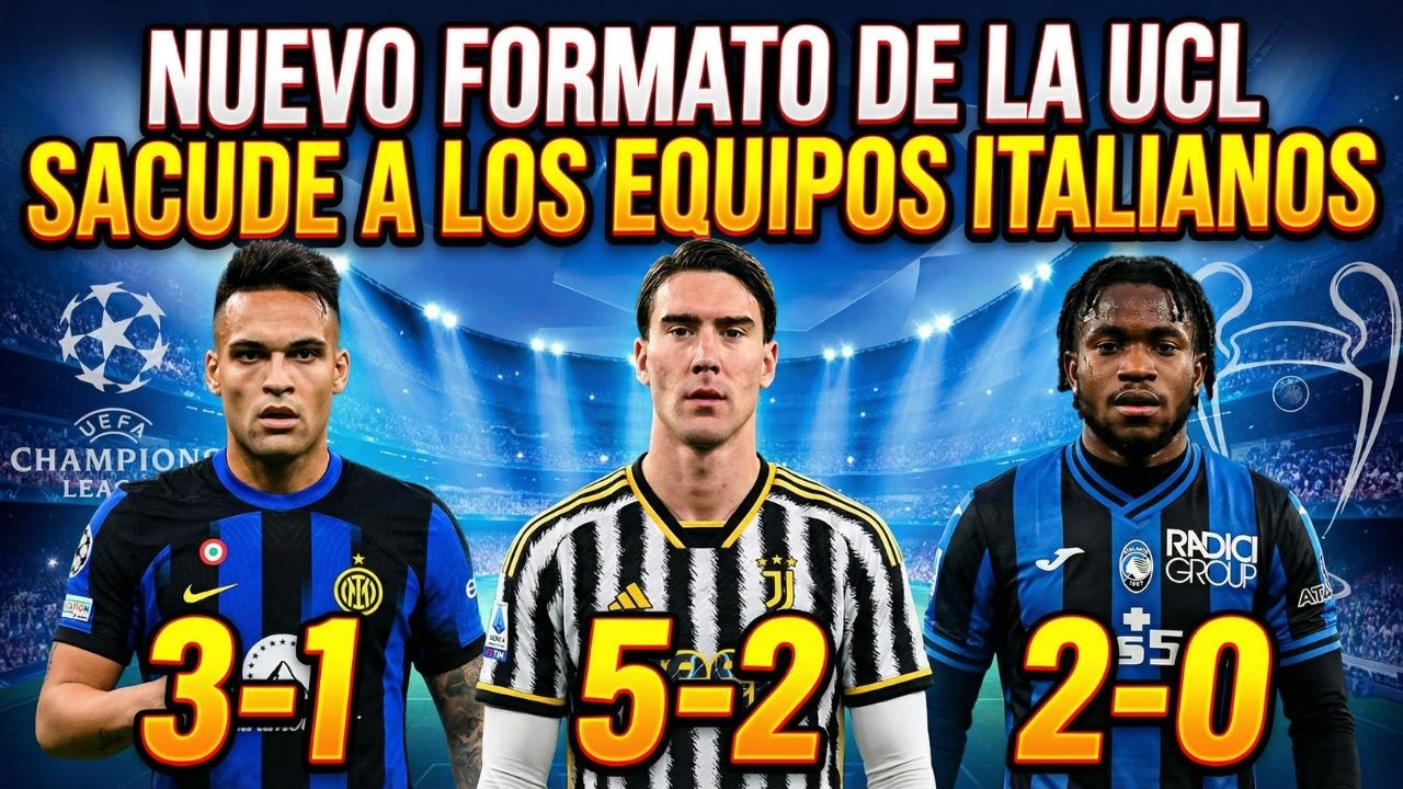 ¡Pequeño Apocalipsis en la Champions! Juventus, Inter y Atalanta pierden sorpresivamente