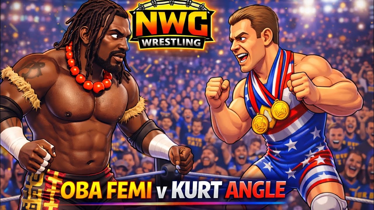 OBA FEMI v KURT ANGLE | King of the Ring | Quarterfinal match | NWC | WrestleMania