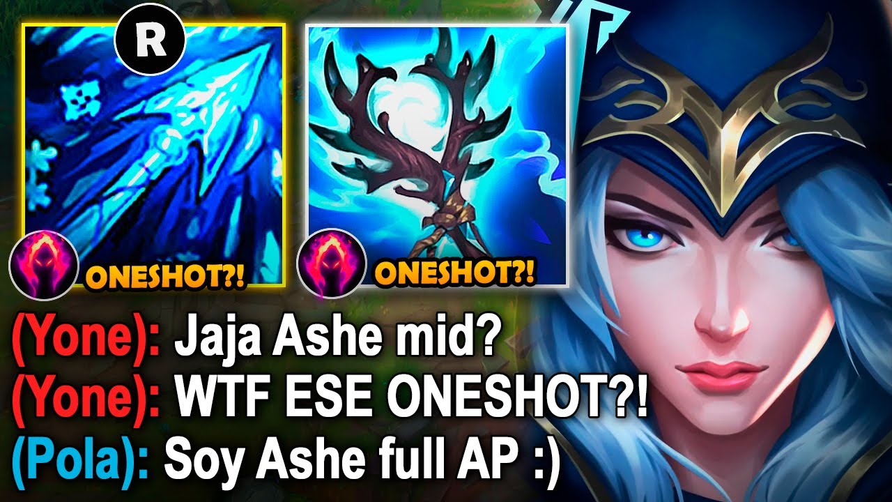 Ashe pero cada definitiva quita el 200% de vida con esta build