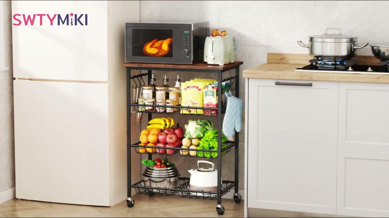Assembly instructions- SWTYMIKI Rolling Kitchen Storage Cart -ZWJ275(B0FZB14D3X)