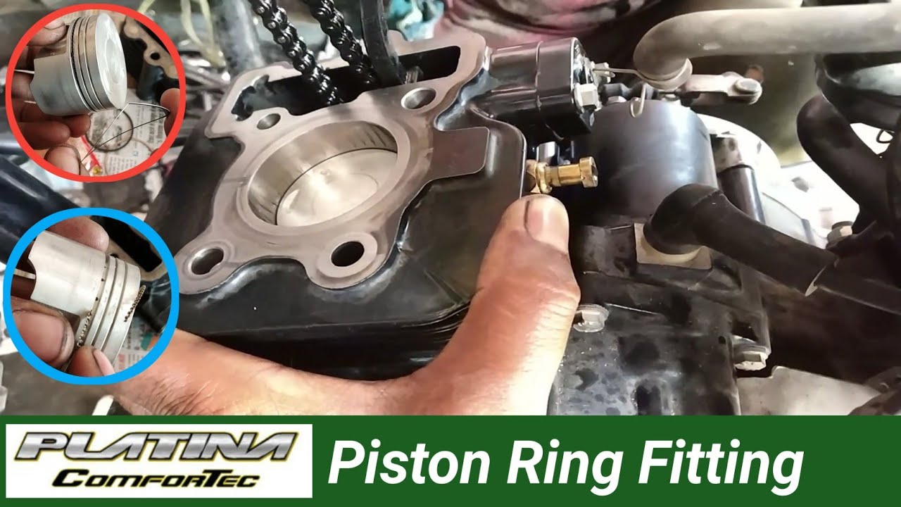 Bajaj paltina 100 comfortec piston ring fitting