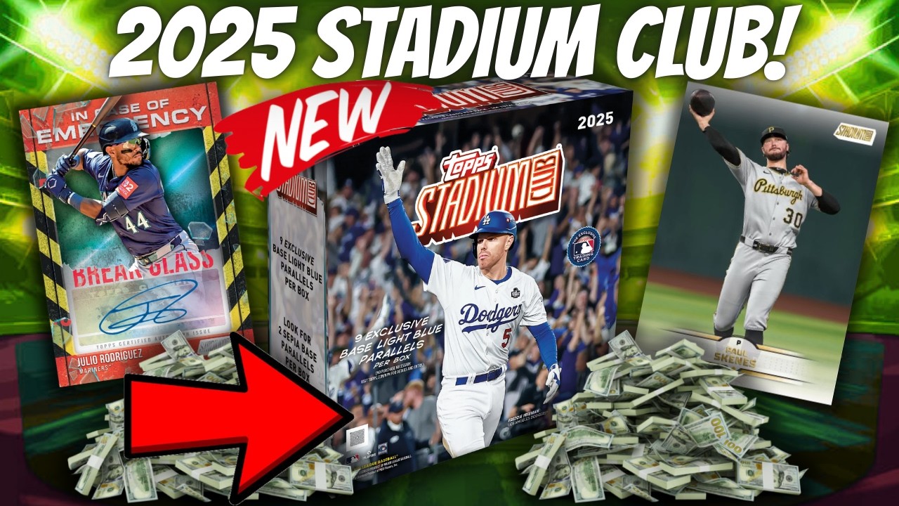🚨НОВИНКА!🚨 Первый взгляд на бейсбольную коллекцию Topps Stadium Club 2025!👀 Распаковка и обзор ме...