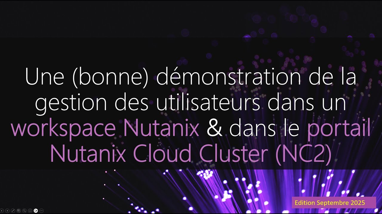 Une (bonne) démonstration de la gestion des utilisateurs du portail NC2 & des workspaces (Sept 2025)