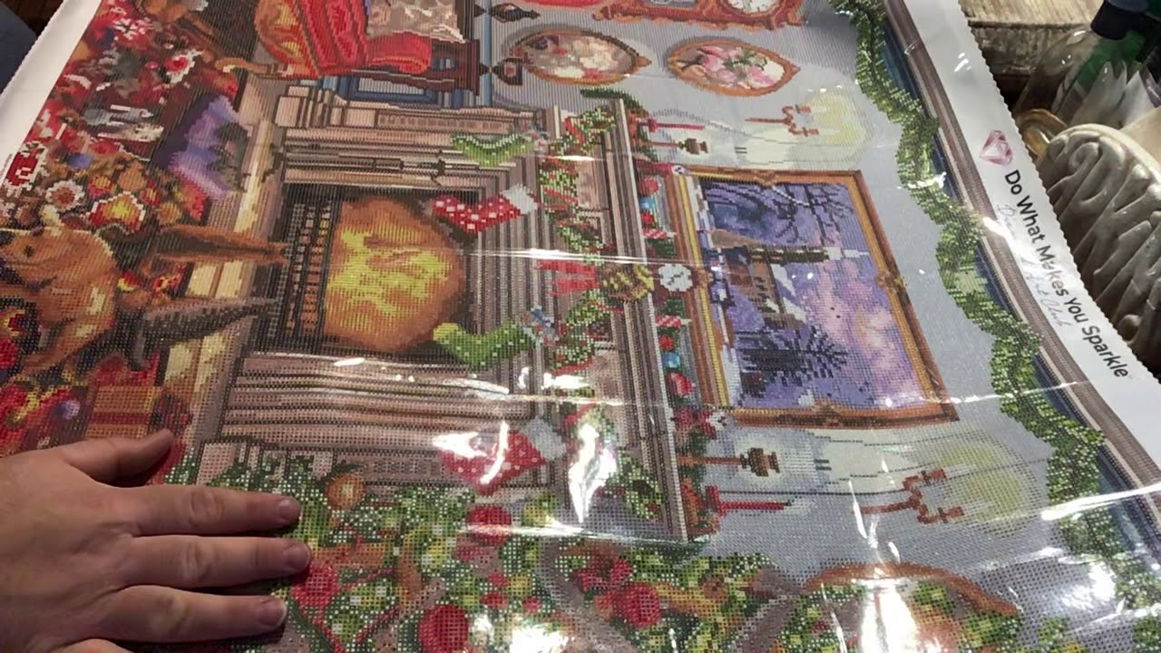 Quick Tips on how to work on a large diamond painting