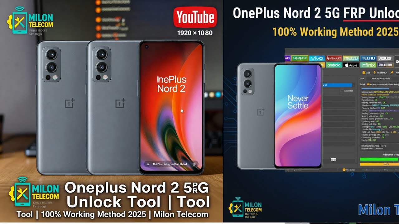 OnePlus Nord 2 5G FRP Unlock Tool | 100% Working Method 2025 | Milon Telecom