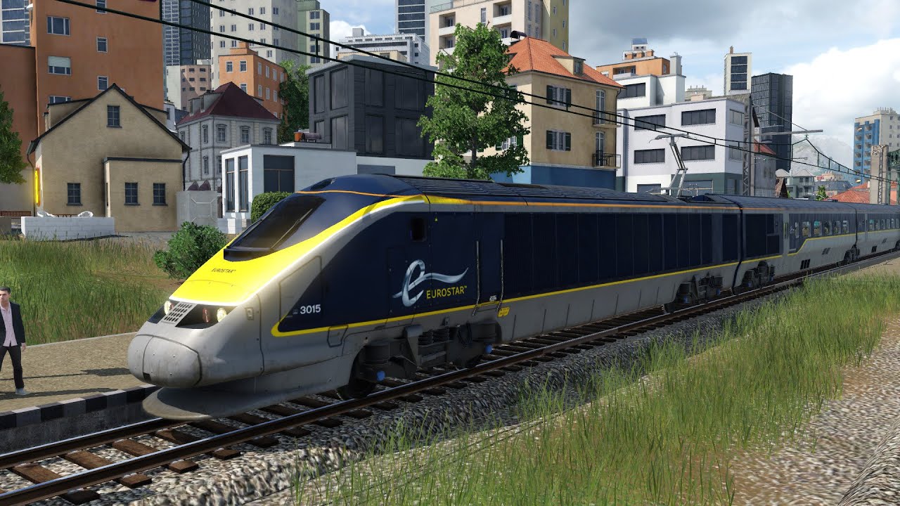 Transport Fever 2 : Cab ride en Eurostar et Record de Vitesse entre Nice et Agen !