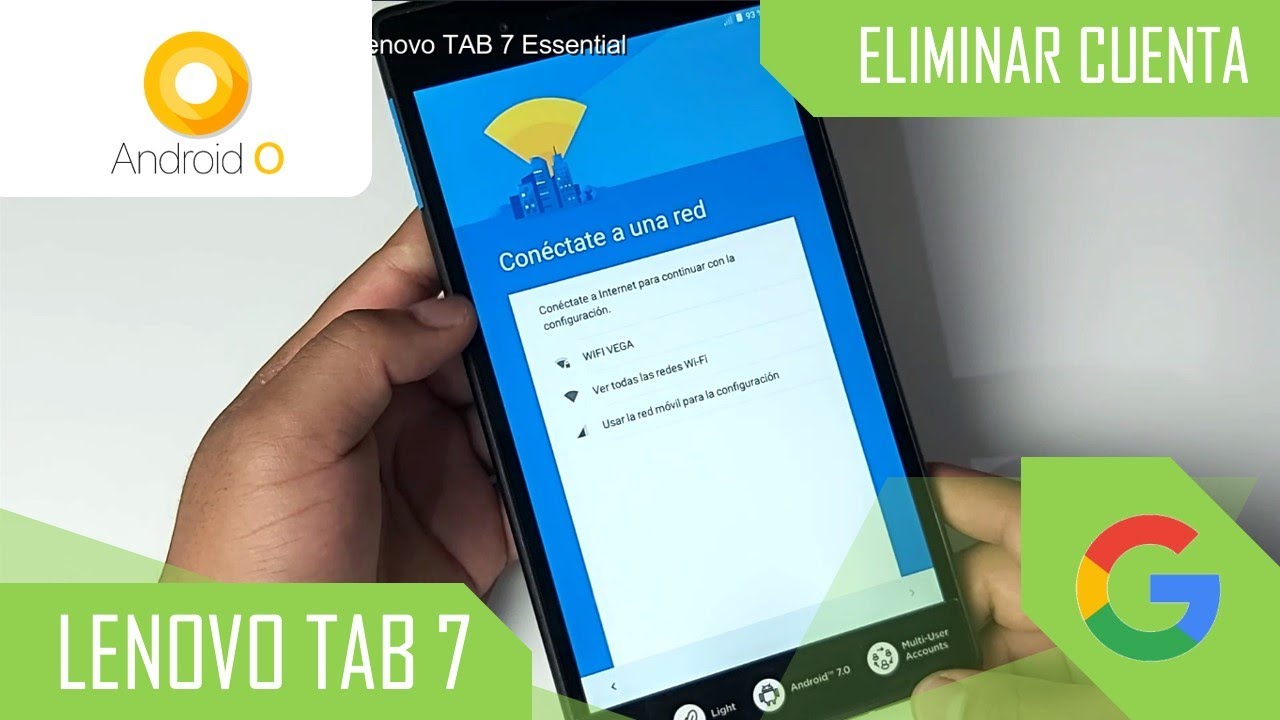 Eliminar Cuenta de Google Lenovo TAB 7 Essential