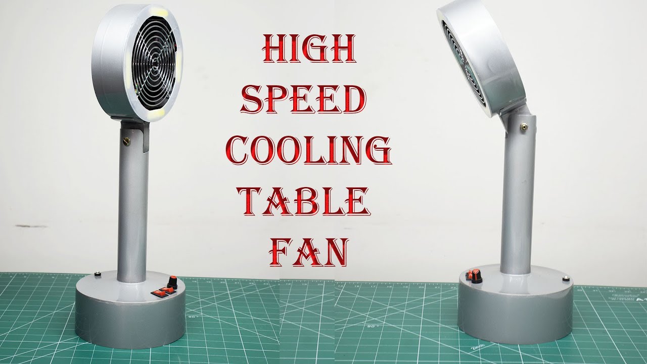 DIY: Build Your Own High-Speed Rechargeable Table Fan and Light for Emergencies!