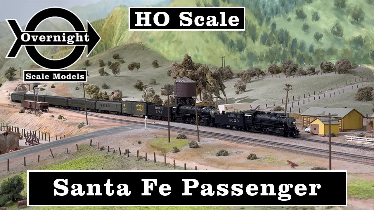 HO Scale Santa Fe Double Header Passenger Train