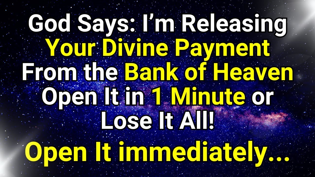 Бог говорит: «Я не шучу!» Ваша чудесная выплата поступит через 6 минут!