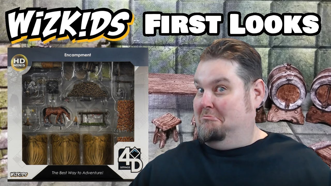 WizKids 4D Warlock Tiles First Looks --- Encampment
