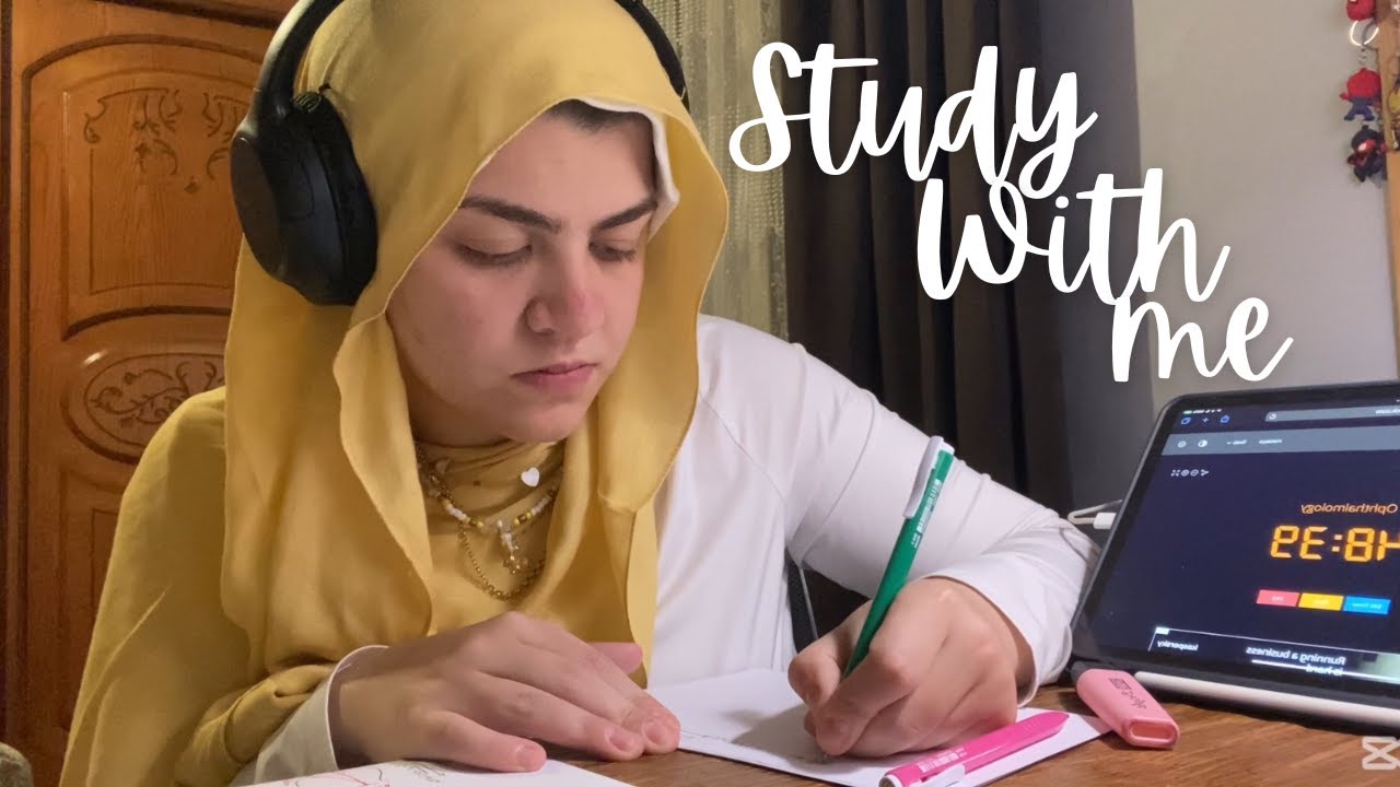Study for 4 HOURS With Me | 4 Hour Daily Study Challenge (Pomodoro, Real-Time) | ذاكر معي ٤ ساعات