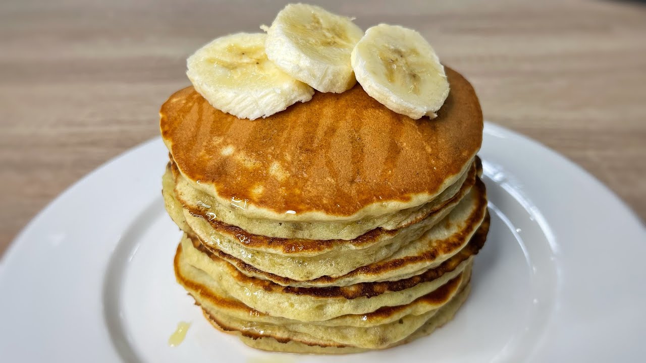 CLĂTITE AMERICANE CU BANANE (Pancakes), fără lapte ! Reghina Cebotari