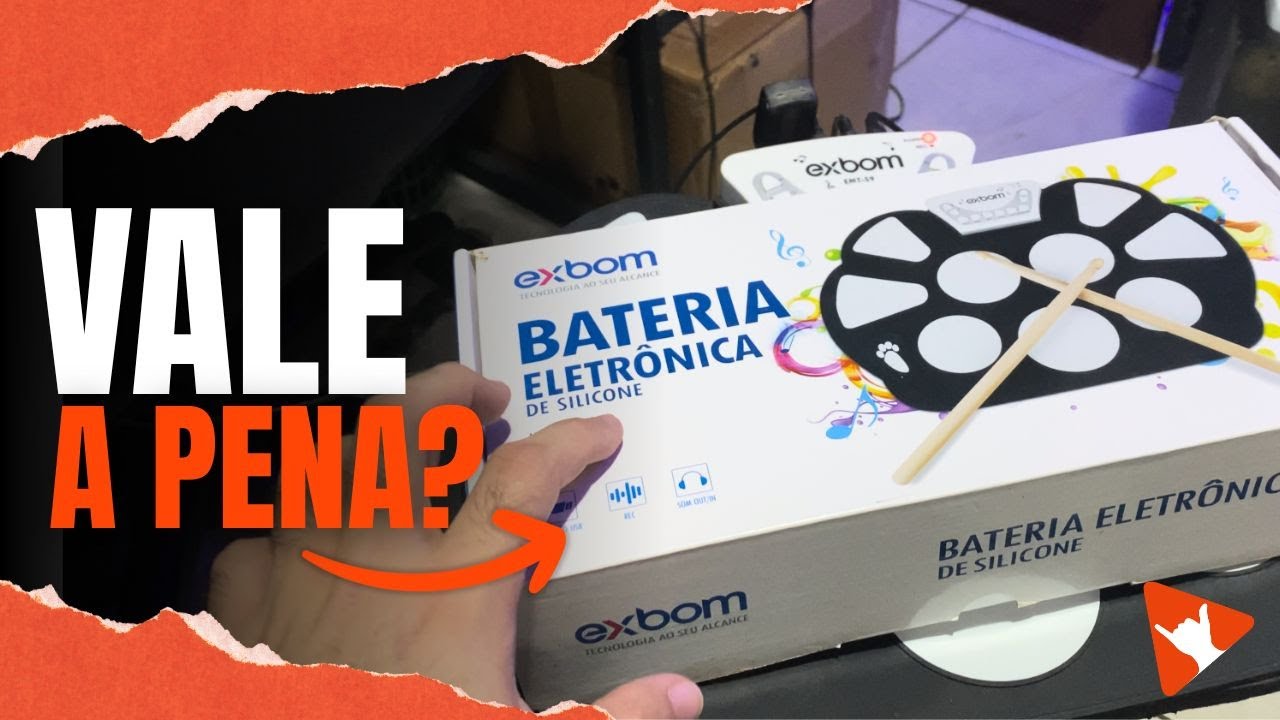 Bateria Eletrônica de Silicone Exbom EMT-S9 é boa?
