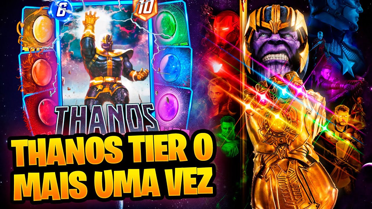 O META É THANOS e a GENTE SÓ VIVE NELE. TIER 0 DE NOVO. QUEBROU O JOGO | Marvel Snap