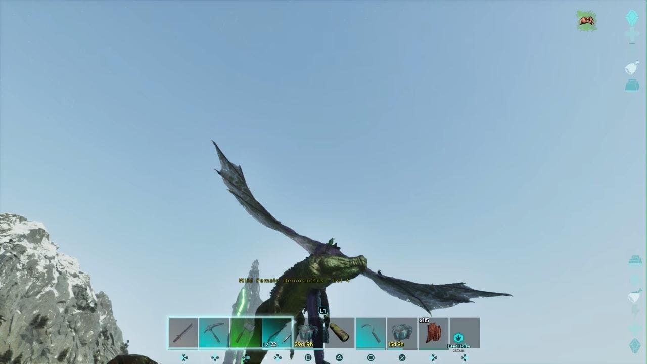 ARK Survival Ascended tame Deinosuchus