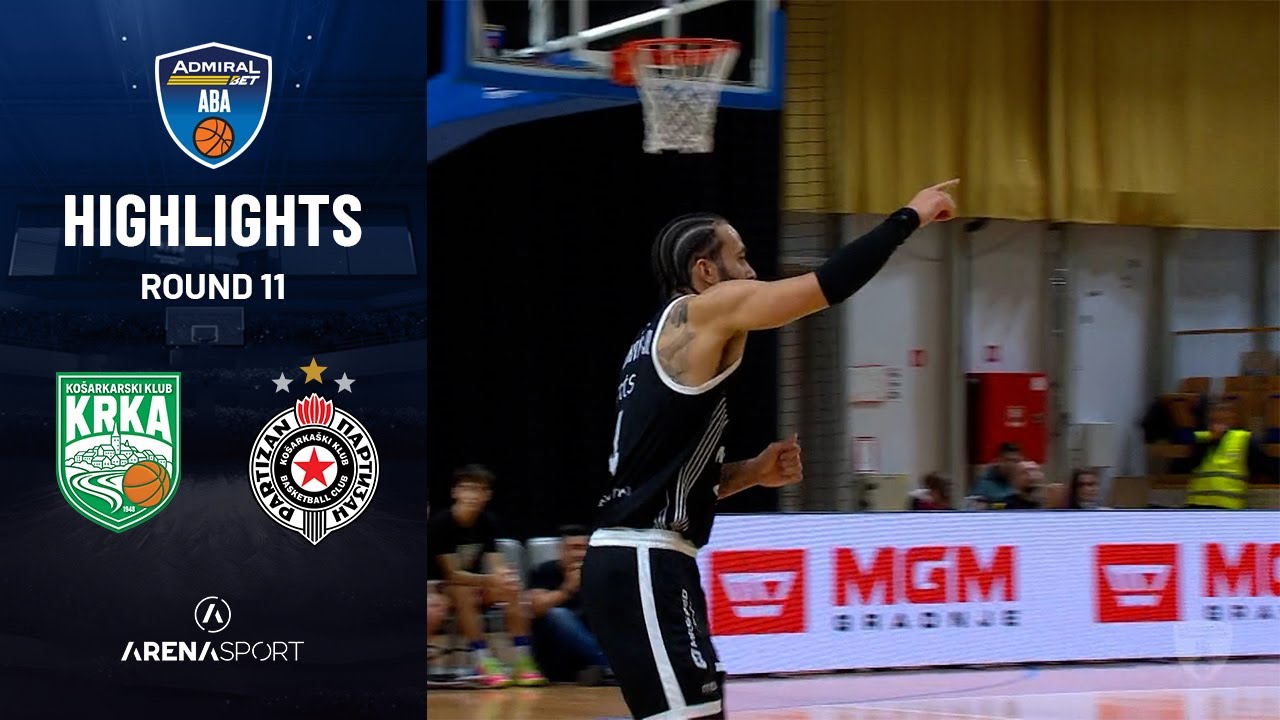 ADMIRALBET ABA LIGA (11. kolo): Krka - Partizan 92:99 | 22. decembar 2025.