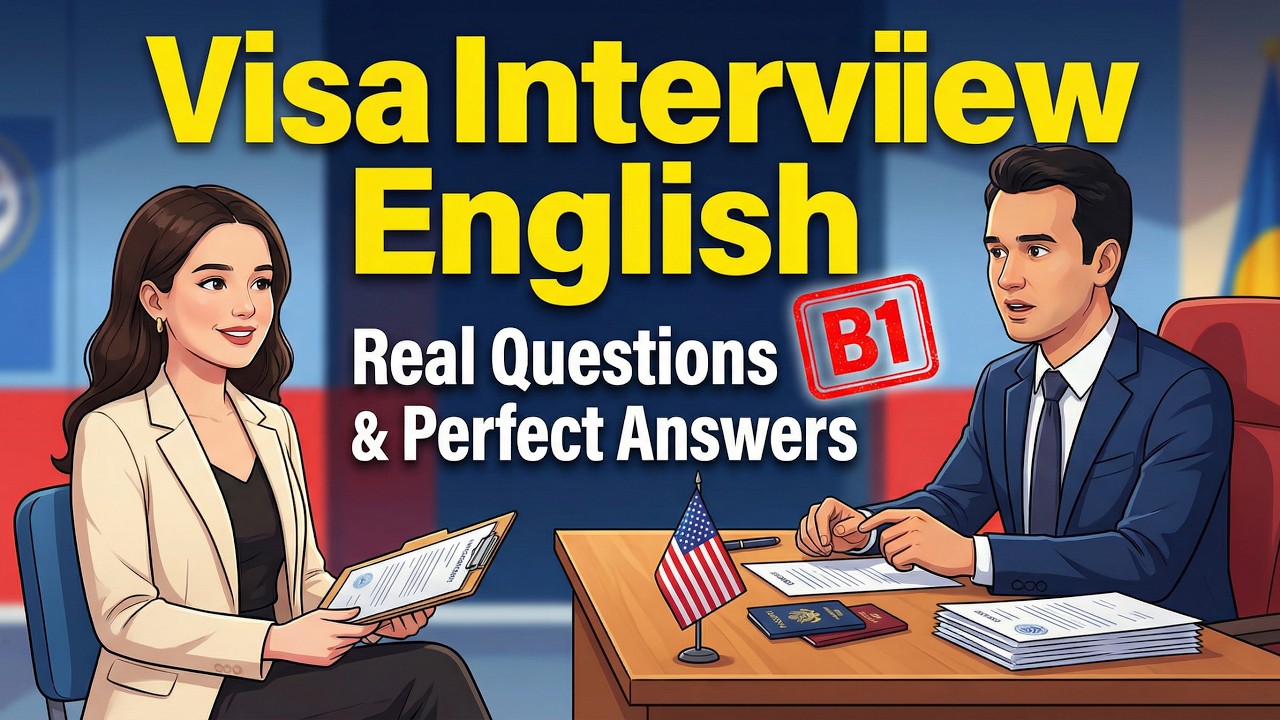 How to Answer Immigration Questions in English | Real English Conversation (B1) | English Podcast