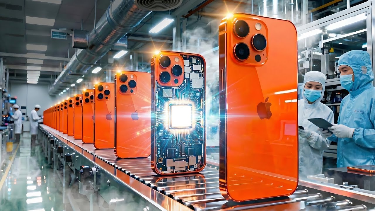 INSIDE Apple's iPhone 17 Pro Max Factory: Orange Edition FULL Production Process Revealed!