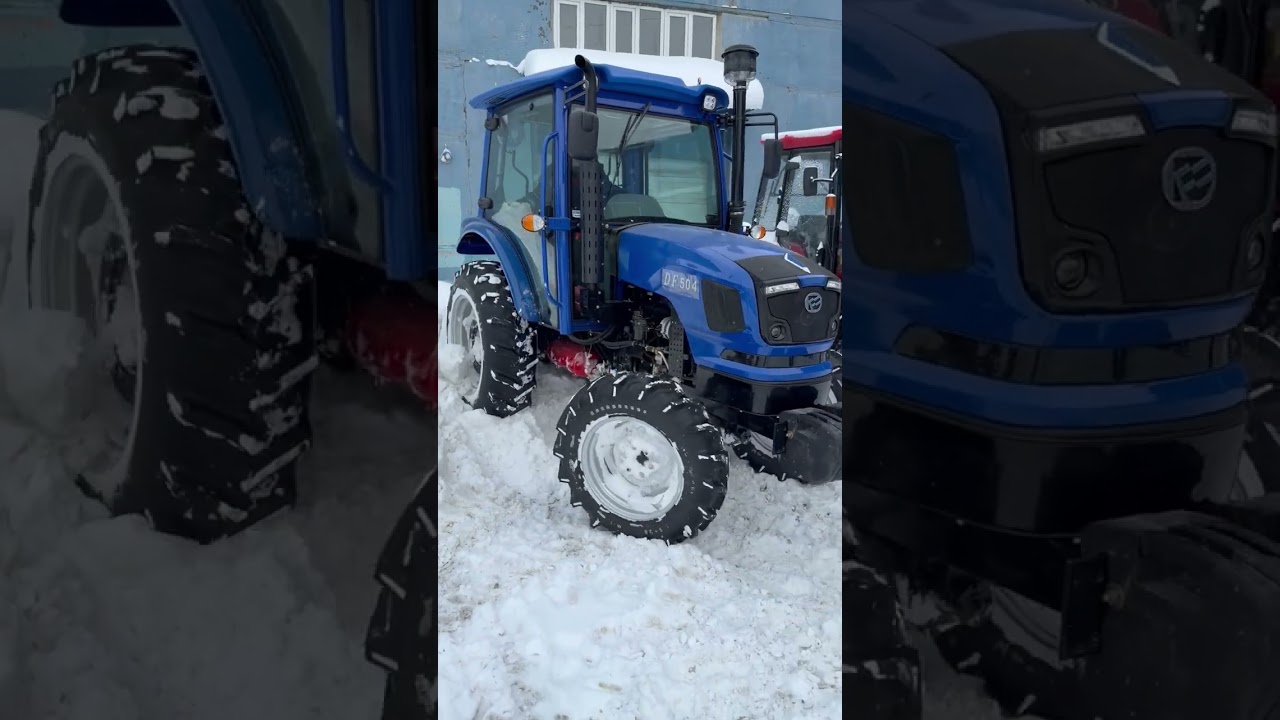 ДФ504 в снегу