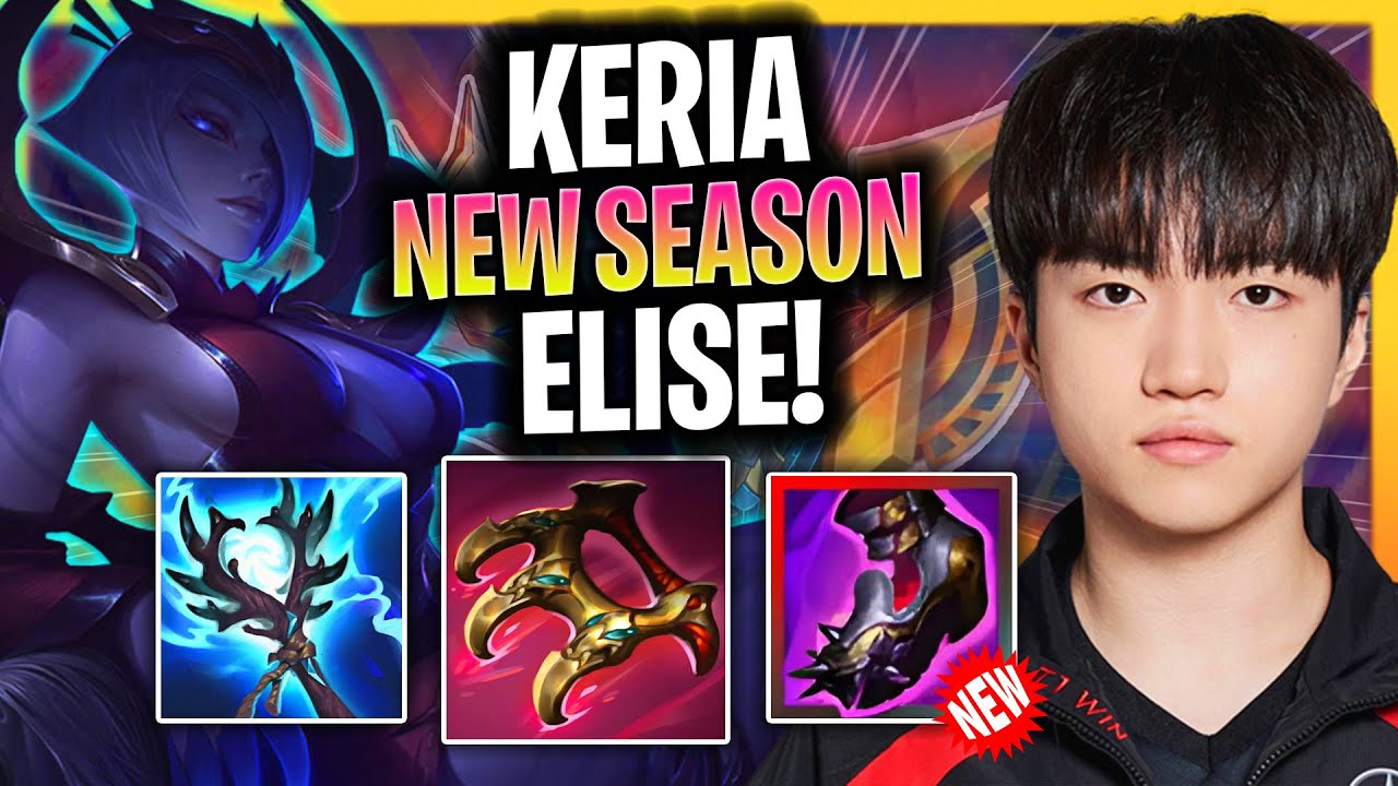KERIA TRIES SOME NEW META ELISE! | *NEW NOXUS SEASON* T1 Keria Plays Elise Support vs Lulu!