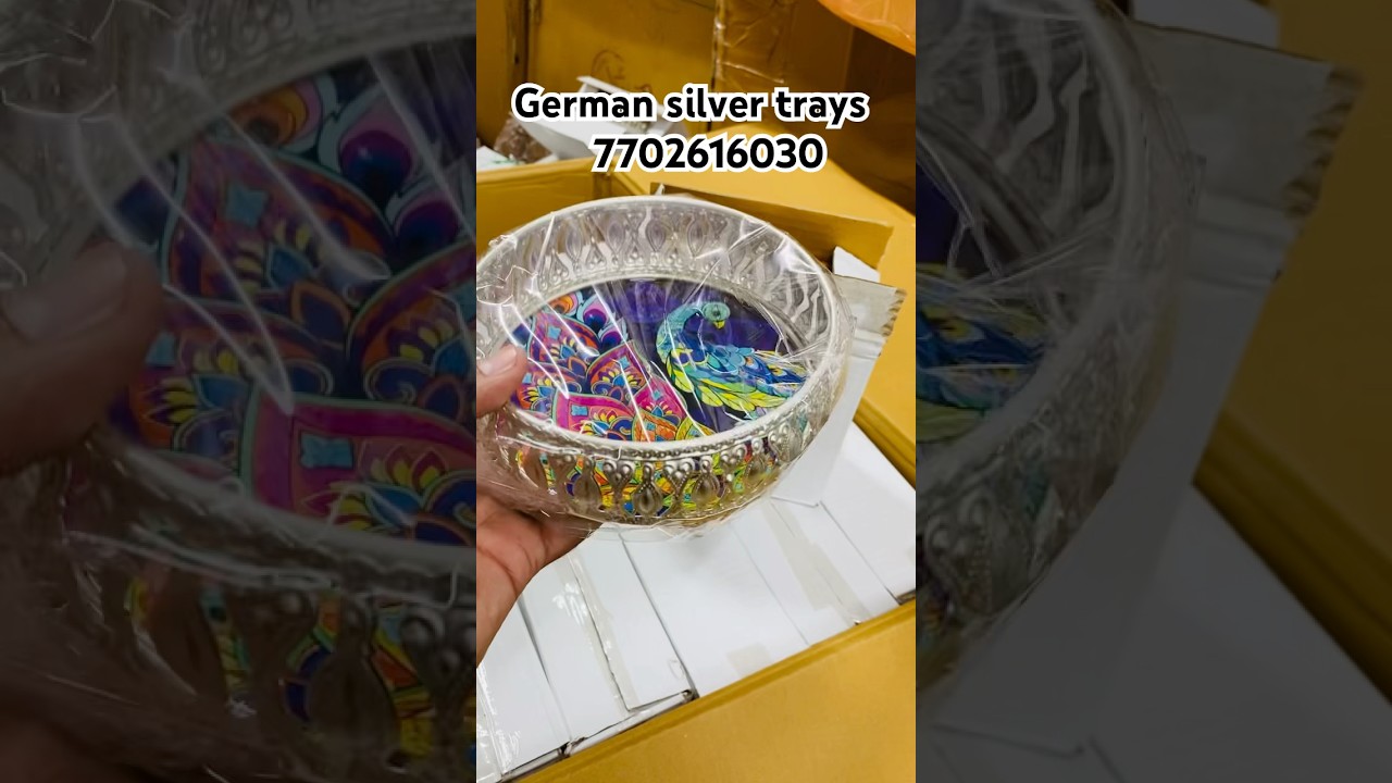 German silver trays| return gifts | wedding gifts | pichwai tray | #giftideas #pichwaigifts