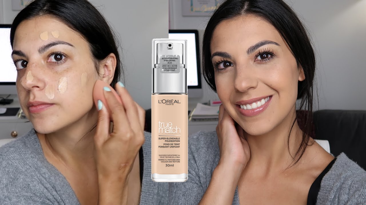 Обзор и демонстрация НОВОГО тонального крема L'Oreal True Match