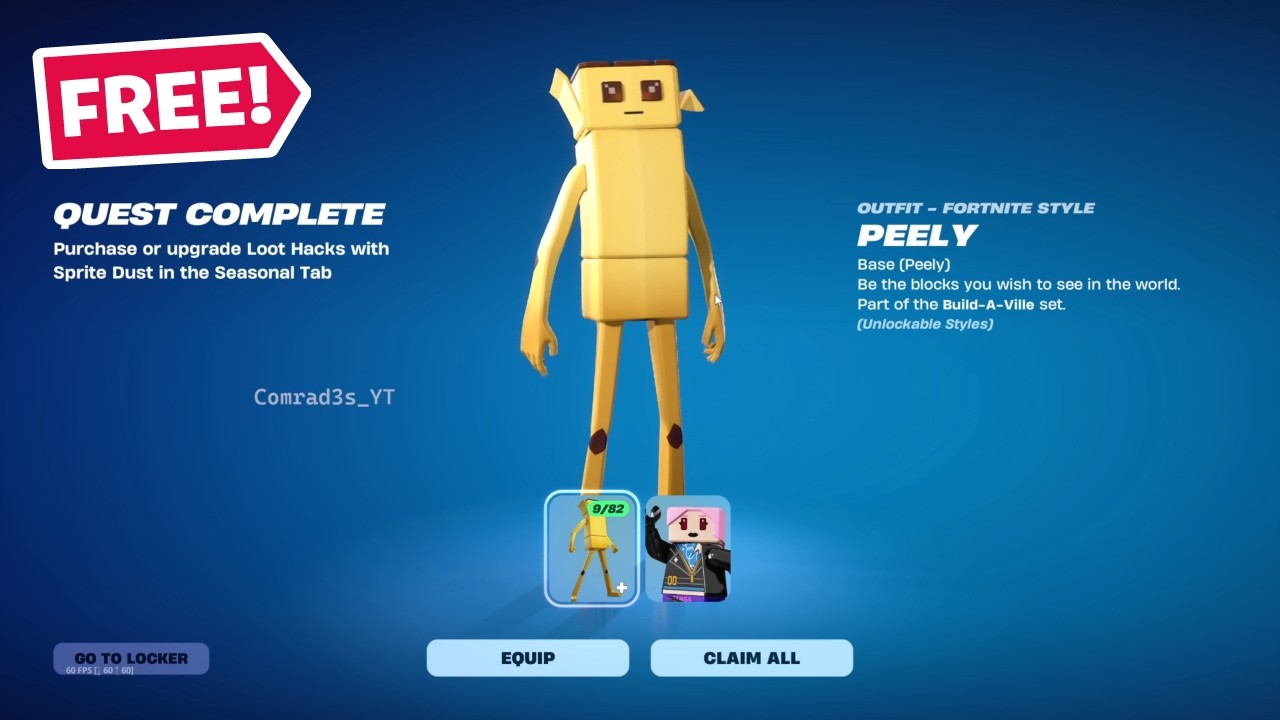 How to get Peely Wrixel Fortnite Purchase or upgrade Loot Hacks with Sprite Dust in the Override tab