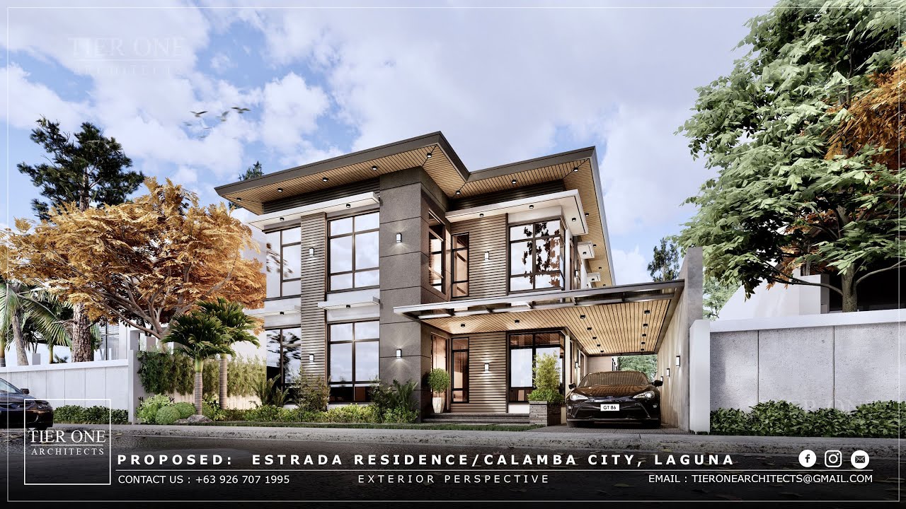Estrada Residence - 250 SQM House - 288 SQM Lot - Tier One Architects
