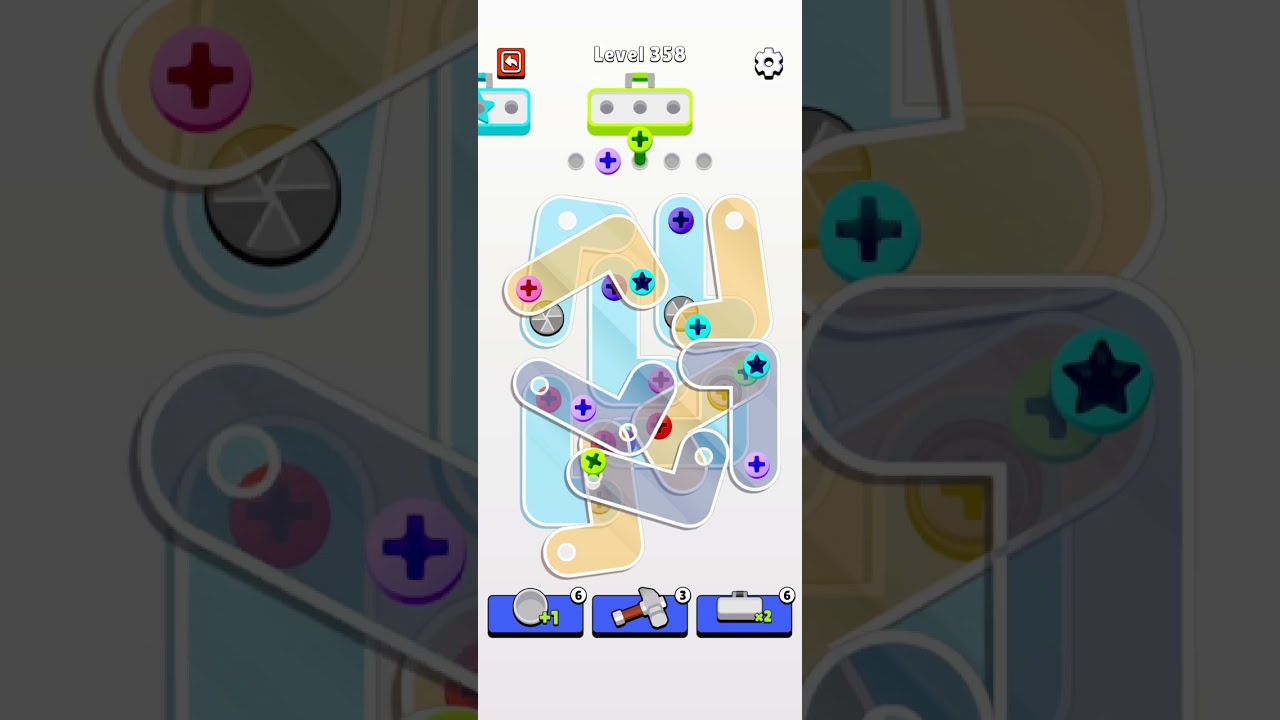 Screw Jam Level 358 Walkthrough Solution