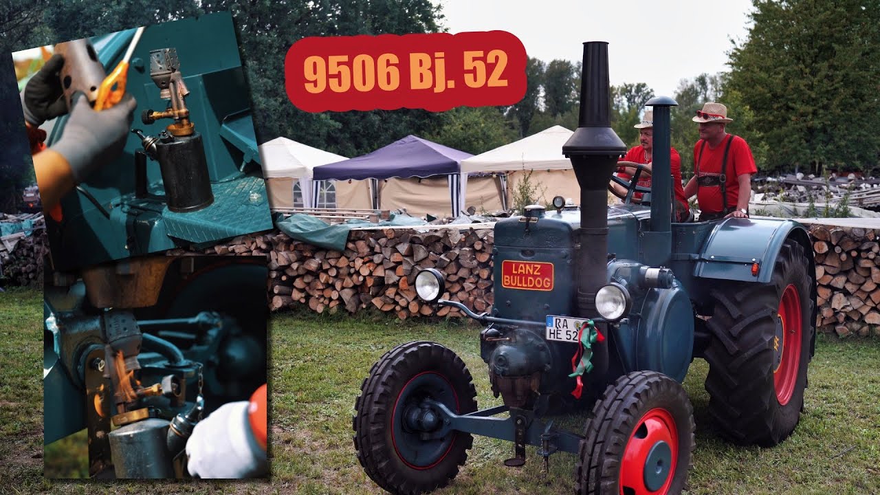 Lanz Bulldog 9506 Bj. 52 - Glühkopf Start - Stereo Sound