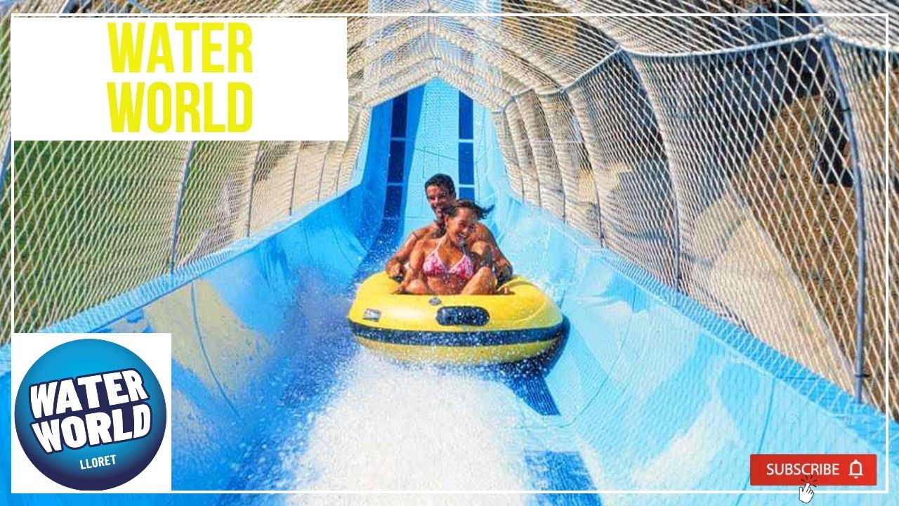 Water Slides at Water World Lloret de Mar, Spain