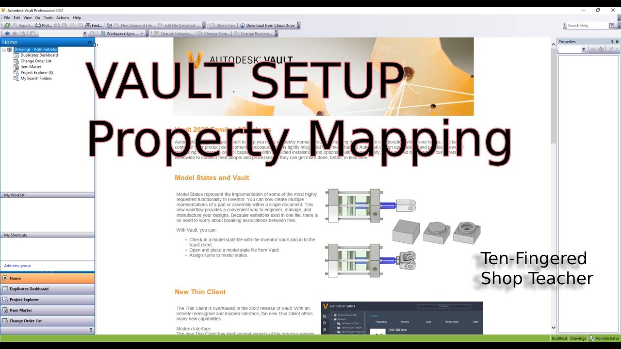 Autodesk Vault Pro: Property Mapping