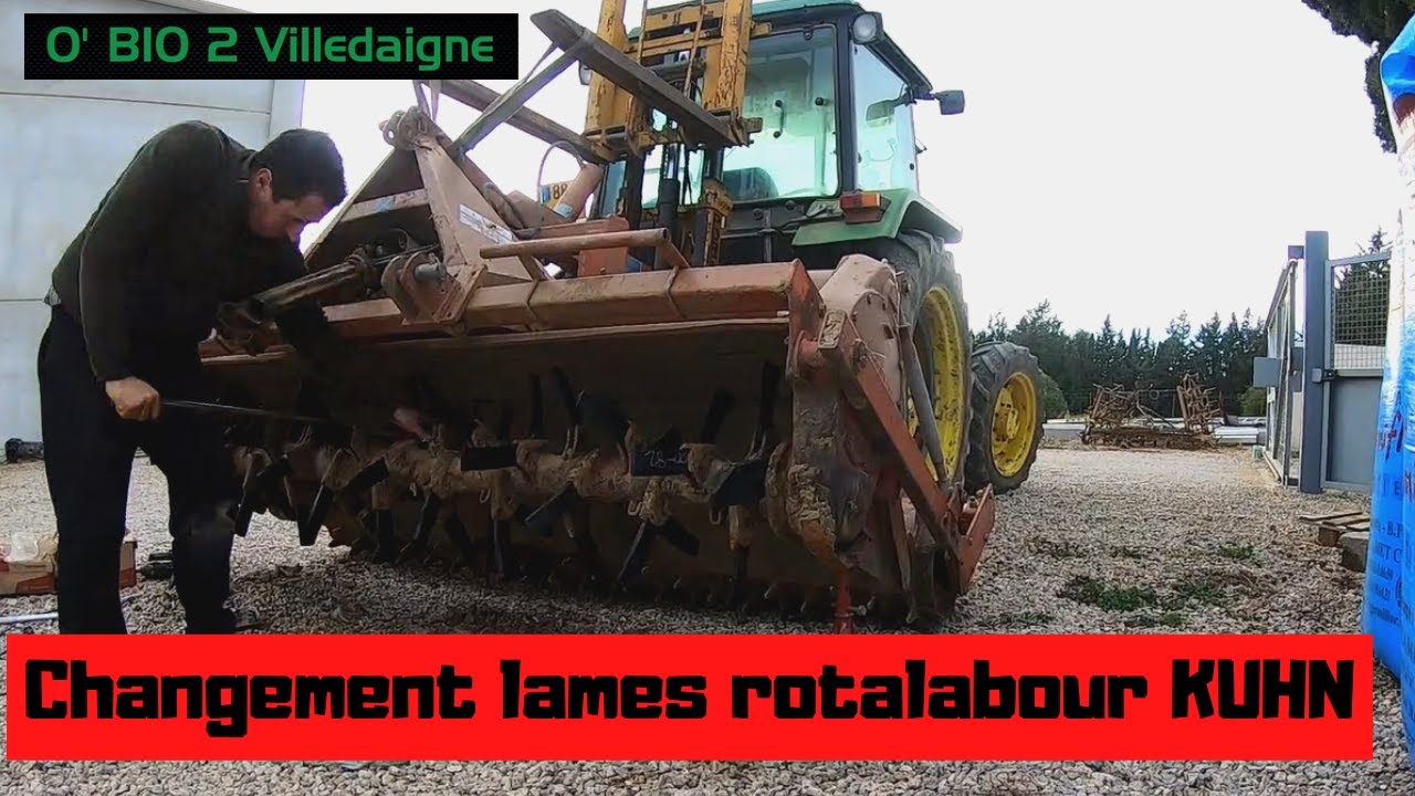 Je change les lames du rotalabour kuhn EL 100, ca va mieux!