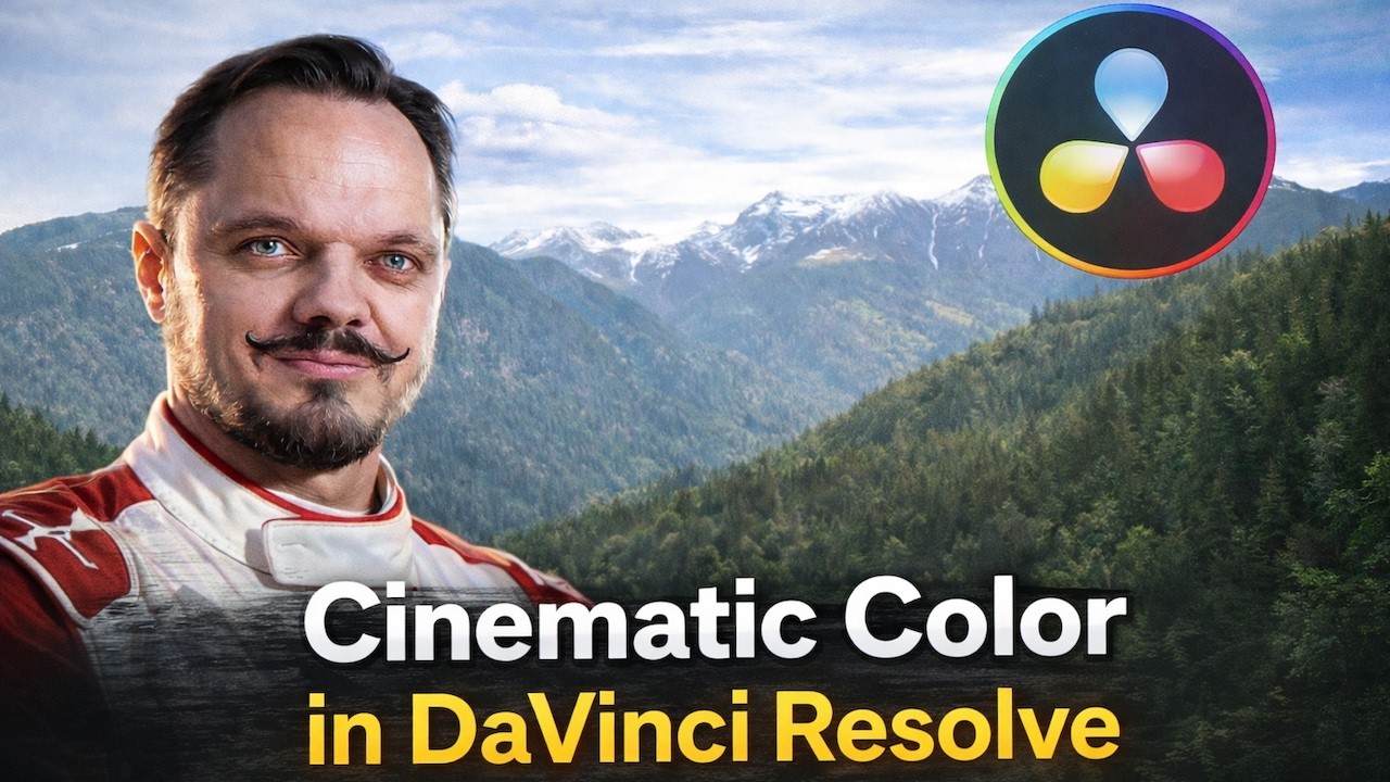 Вкладка «Цвет» в DaVinci Resolve — Полное руководство для начинающих. Бирюзовый и оранжевый цвета...