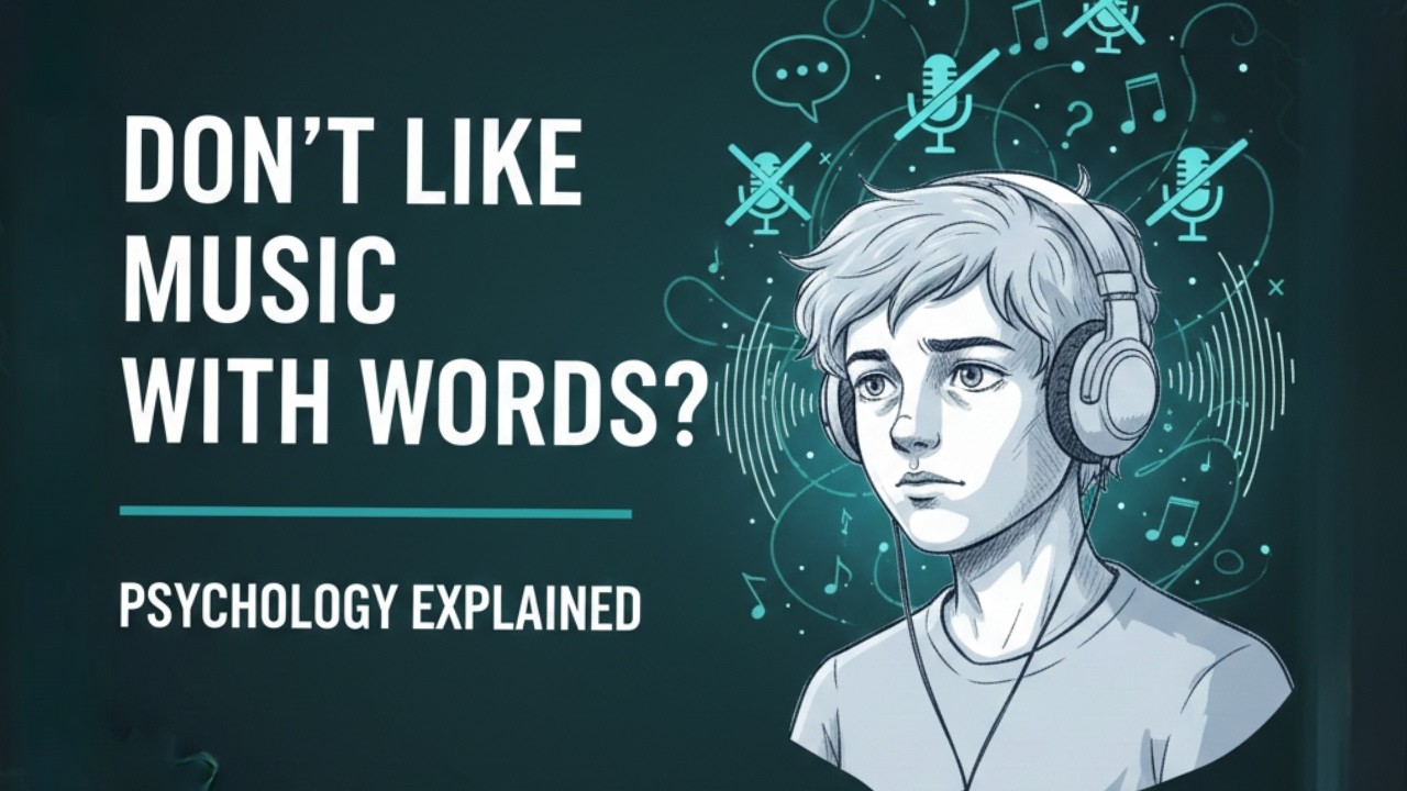 The Psychology of People Who Don't Like Music with Words