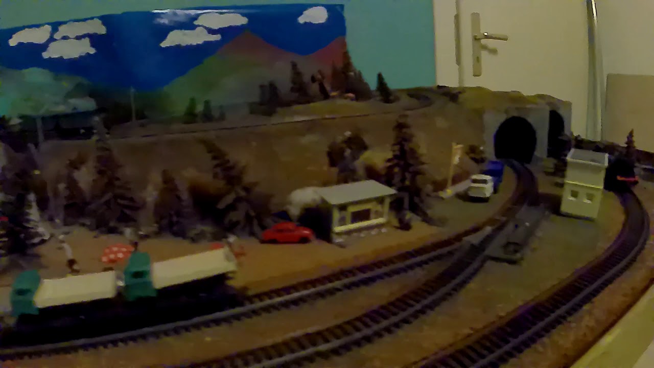 TT- Modelleisenbahnanlage aus der DDR, 1,60 x 0,90 m