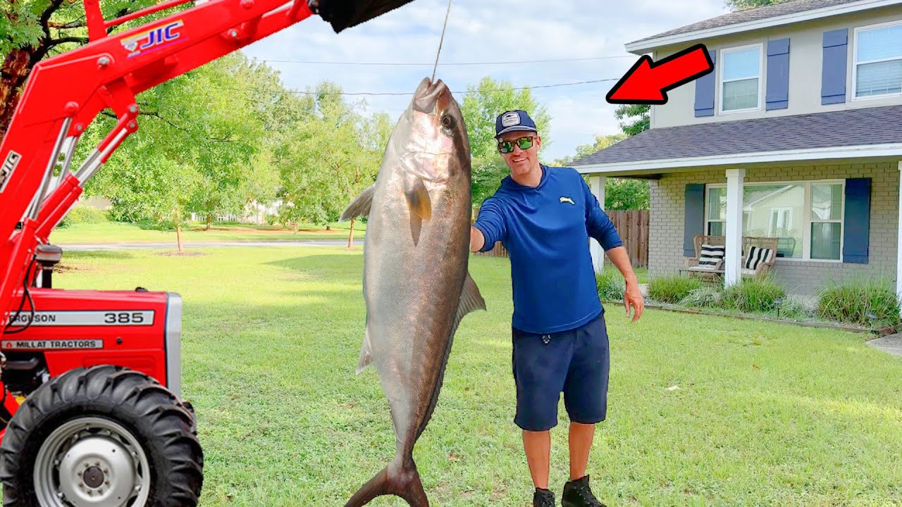 We Caught and Cooked a Monster Fish! *Catch, Clean, & Cook*